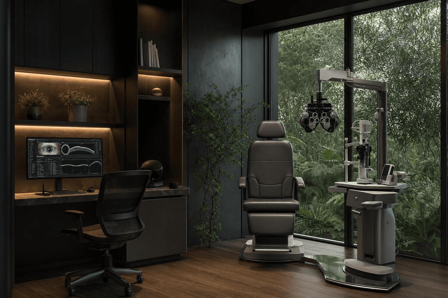 Optometrists workspace