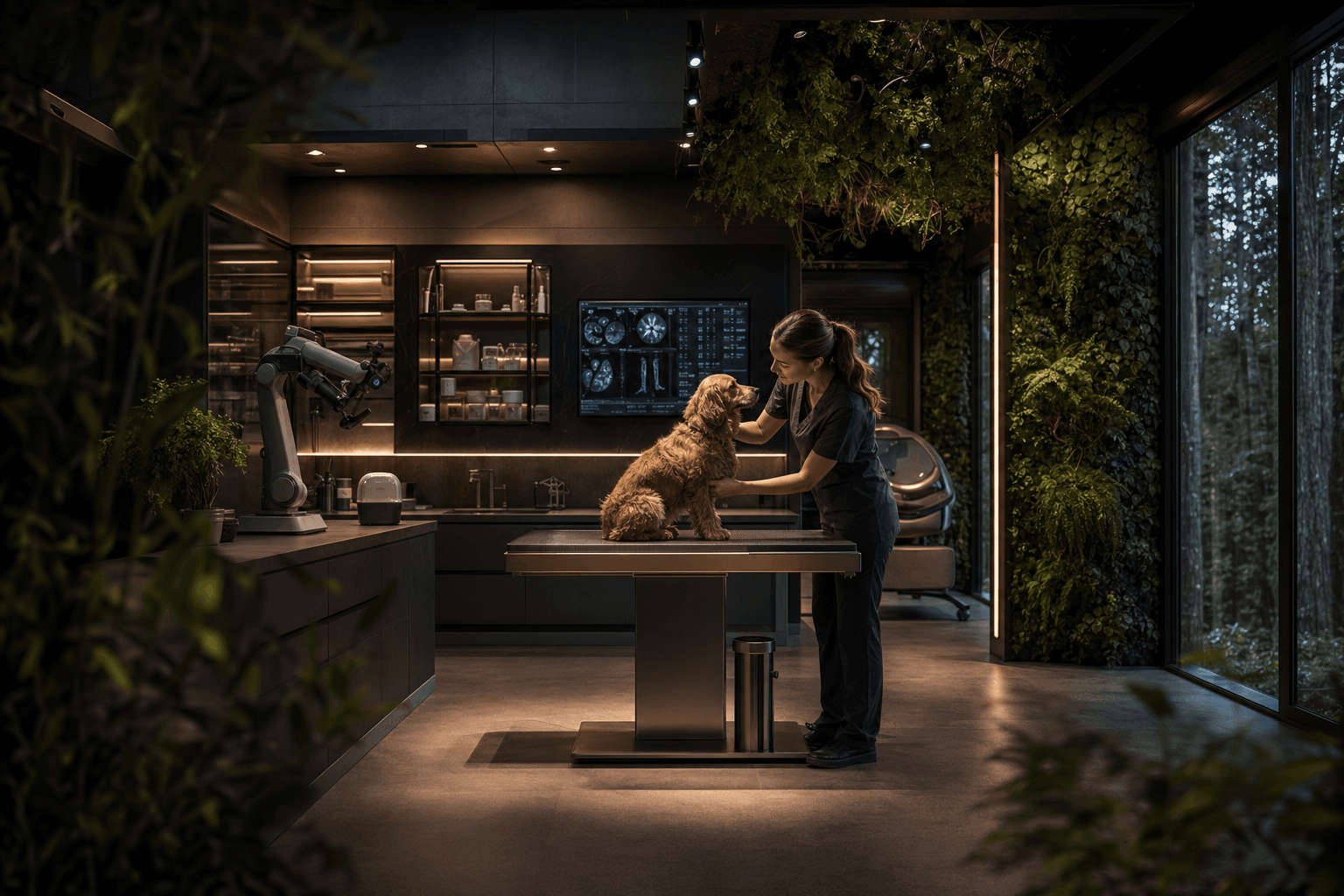 Veterinarians workspace