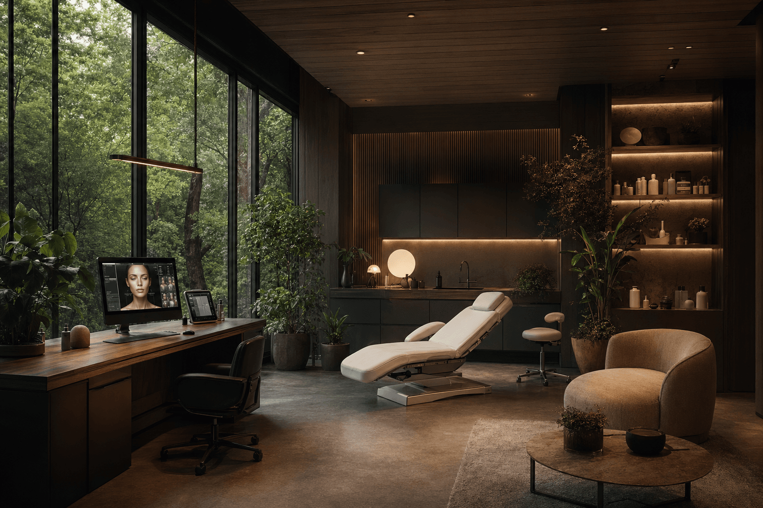 Dermatologists workspace