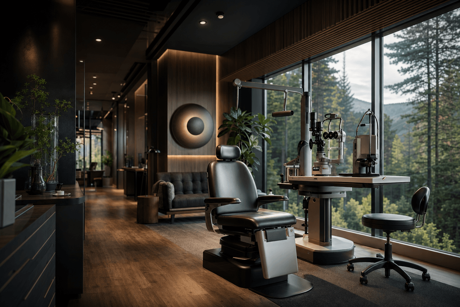 Ophthalmologists workspace